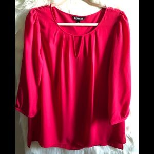 Express red blouse size L